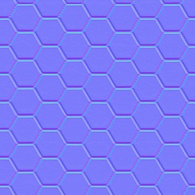Textures   -   ARCHITECTURE   -   TILES INTERIOR   -   Hexagonal mixed  - Porcelain hexagonal texture seamless 17107 - Normal