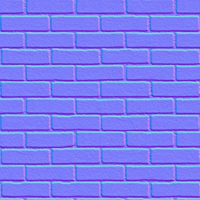 Textures   -   ARCHITECTURE   -   BRICKS   -   White Bricks  - White bricks texture seamless 00503 - Normal