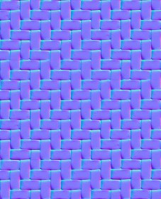 Textures   -   ARCHITECTURE   -   TILES INTERIOR   -   Mosaico   -   Mixed format  - Herringbone mosaic tile texture seamless 15673 - Normal