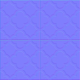 Textures   -   ARCHITECTURE   -   TILES INTERIOR   -   Cement - Encaustic   -   Cement  - cementine tiles Pbr texture seamless 22134 - Normal