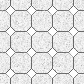 Textures   -   ARCHITECTURE   -   PAVING OUTDOOR   -   Concrete   -   Blocks regular  - Paving outdoor concrete regular block texture seamless 05766 - Bump