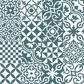 Textures   -   ARCHITECTURE   -   TILES INTERIOR   -   Cement - Encaustic   -  Cement - cementine tiles Pbr texture seamless 22145