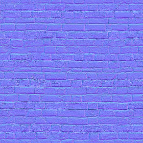 Textures   -   ARCHITECTURE   -   BRICKS   -   Damaged bricks  - Damaged bricks texture seamless 00116 - Normal