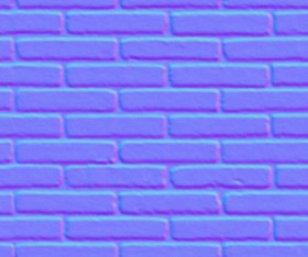 Textures   -   ARCHITECTURE   -   BRICKS   -   Facing Bricks   -   Smooth  - Facing smooth bricks texture seamless 00264 - Normal