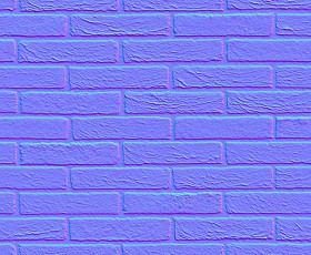 Textures   -   ARCHITECTURE   -   BRICKS   -   Facing Bricks   -   Rustic  - Rustic bricks texture seamless 00188 - Normal
