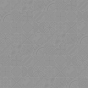 Textures   -   ARCHITECTURE   -   TILES INTERIOR   -   Cement - Encaustic   -   Cement  - cementine tiles Pbr texture seamless 22146 - Displacement