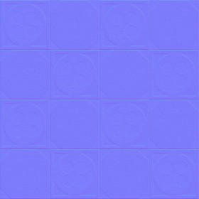 Textures   -   ARCHITECTURE   -   TILES INTERIOR   -   Cement - Encaustic   -   Cement  - Cement concrete tile texture seamless 13331 - Normal