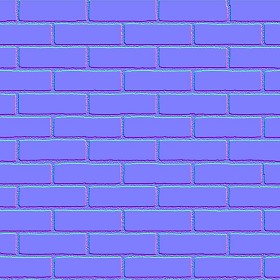 Textures   -   ARCHITECTURE   -   BRICKS   -   Facing Bricks   -   Smooth  - Facing smooth bricks texture seamless 00265 - Normal