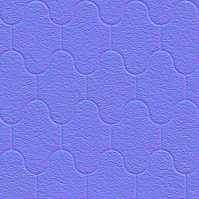 Textures   -   ARCHITECTURE   -   PAVING OUTDOOR   -   Concrete   -   Blocks mixed  - Paving concrete mixed size texture seamless 05577 - Normal