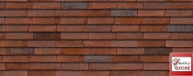 Textures   -   ARCHITECTURE   -  WALLS TILE OUTSIDE - wall cladding bricks PBR texture seamless 21543