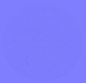 Textures   -   ARCHITECTURE   -   WOOD FLOORS   -   Geometric pattern  - Medallion wood floor texture seamless 16360 - Normal