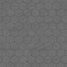 Textures   -   ARCHITECTURE   -   TILES INTERIOR   -   Hexagonal mixed  - Concrete hexagonal tile texture seamless 17116 - Displacement
