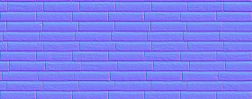 Textures   -   ARCHITECTURE   -   WALLS TILE OUTSIDE  - Wall cladding bricks PBR texture seamless 21717 - Normal