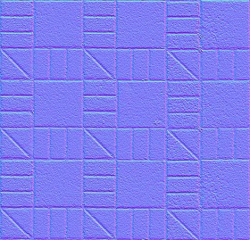 Textures   -   ARCHITECTURE   -   PAVING OUTDOOR   -   Concrete   -   Blocks regular  - Concrete paving outdoor texture seamless 19665 - Normal
