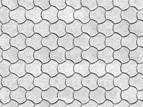 Textures   -   ARCHITECTURE   -   PAVING OUTDOOR   -   Concrete   -   Blocks regular  - Concrete paving outdoor texture seamless 19666 - Bump