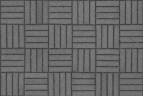 Textures   -   ARCHITECTURE   -   PAVING OUTDOOR   -   Concrete   -   Blocks regular  - Concrete paving outdoor texture seamless 19675 - Displacement