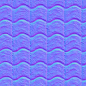 Textures   -   ARCHITECTURE   -   ROOFINGS   -   Clay roofs  - Clay roof texture seamless 19563 - Normal
