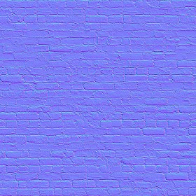 Textures   -   ARCHITECTURE   -   BRICKS   -   Damaged bricks  - Damaged bricks texture seamless 00120 - Normal