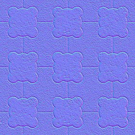 Textures   -   ARCHITECTURE   -   PAVING OUTDOOR   -   Concrete   -   Blocks mixed  - Paving concrete mixed size texture seamless 05580 - Normal