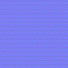 Textures   -   ARCHITECTURE   -   PAVING OUTDOOR   -   Concrete   -   Blocks regular  - Paving outdoor concrete regular block texture seamless 05644 - Normal