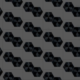 Textures   -   ARCHITECTURE   -   TILES INTERIOR   -   Hexagonal mixed  - Hexagonal tile texture seamless 16866 - Specular