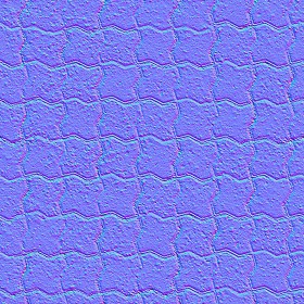 Textures   -   ARCHITECTURE   -   PAVING OUTDOOR   -   Concrete   -   Blocks regular  - Paving concrete regular block texture seamless 05627 - Normal