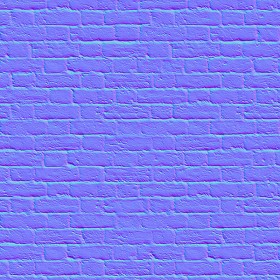 Textures   -   ARCHITECTURE   -   BRICKS   -   White Bricks  - White bricks texture seamless 00491 - Normal