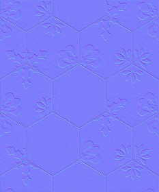Textures   -   ARCHITECTURE   -   TILES INTERIOR   -   Hexagonal mixed  - Hexagonal tile texture seamless 17119 - Normal