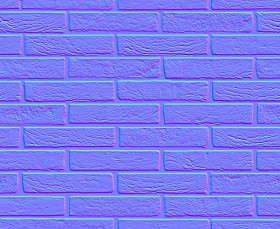 Textures   -   ARCHITECTURE   -   BRICKS   -   Facing Bricks   -   Rustic  - Rustic bricks texture seamless 00193 - Normal