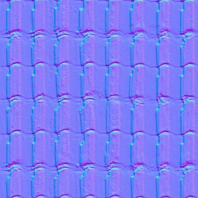 Textures   -   ARCHITECTURE   -   ROOFINGS   -   Clay roofs  - Clay roof texture seamless 19578 - Normal