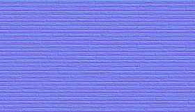 Textures   -   ARCHITECTURE   -   WALLS TILE OUTSIDE  - Clay bricks wall cladding PBR texture seamless 21721 - Normal