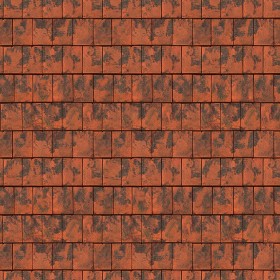 Textures   -   ARCHITECTURE   -   ROOFINGS   -  Clay roofs - Clay roofing Gauloise texture seamless 03360