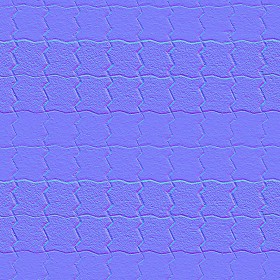 Textures   -   ARCHITECTURE   -   PAVING OUTDOOR   -   Concrete   -   Blocks regular  - Paving outdoor concrete regular block texture seamless 05646 - Normal