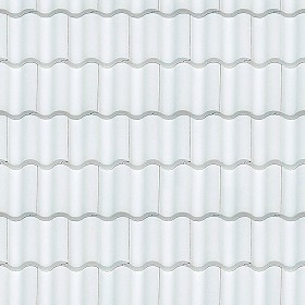 Textures   -   ARCHITECTURE   -   ROOFINGS   -  Clay roofs - White clay roof texture seamless 20922