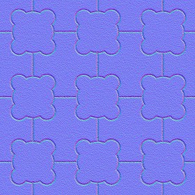 Textures   -   ARCHITECTURE   -   PAVING OUTDOOR   -   Concrete   -   Blocks mixed  - Paving concrete mixed size texture seamless 05583 - Normal