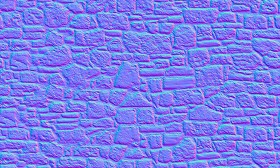 Textures   -   ARCHITECTURE   -   STONES WALLS   -   Stone walls  - Italy old wall stone texture seamless 19808 - Normal