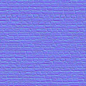 Textures   -   ARCHITECTURE   -   BRICKS   -   Damaged bricks  - Damaged bricks texture seamless 00124 - Normal