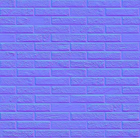 Textures   -   ARCHITECTURE   -   BRICKS   -   Facing Bricks   -   Rustic  - Rustic brick wall PBR texture seamless 22068 - Normal