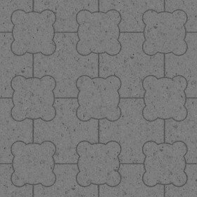 Textures   -   ARCHITECTURE   -   PAVING OUTDOOR   -   Concrete   -   Blocks mixed  - Paving concrete mixed size texture seamless 05585 - Displacement