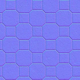 Textures   -   ARCHITECTURE   -   PAVING OUTDOOR   -   Concrete   -   Blocks mixed  - Paving concrete mixed size texture seamless 05586 - Normal