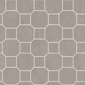 Textures   -   ARCHITECTURE   -   PAVING OUTDOOR   -   Concrete   -  Blocks mixed - Paving concrete mixed size texture seamless 05586