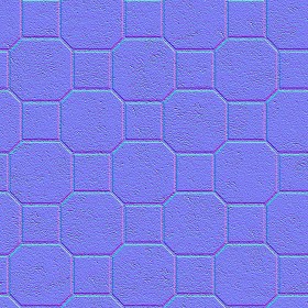 Textures   -   ARCHITECTURE   -   PAVING OUTDOOR   -   Concrete   -   Blocks mixed  - Paving concrete mixed size texture seamless 05587 - Normal