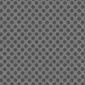 Textures   -   MATERIALS   -   METALS   -   Perforated  - Wrought iron perforated metal texture seamless 10499 - Displacement