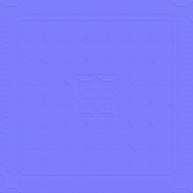 Textures   -   ARCHITECTURE   -   TILES INTERIOR   -   Cement - Encaustic   -   Cement  - Cement concrete tile texture seamless 13342 - Normal