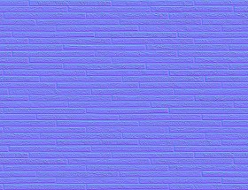 Textures   -   ARCHITECTURE   -   WALLS TILE OUTSIDE  - Clay bricks wall cladding PBR texture seamless 21729 - Normal