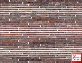 Textures   -   ARCHITECTURE   -  WALLS TILE OUTSIDE - Clay bricks wall cladding PBR texture seamless 21730
