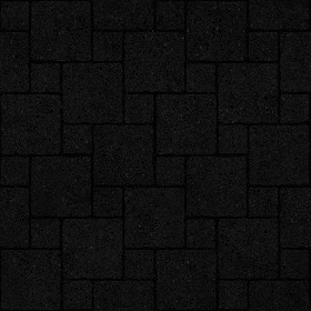 Textures   -   ARCHITECTURE   -   PAVING OUTDOOR   -   Pavers stone   -   Blocks mixed  - Pavers stone mixed size texture seamless 06116 - Specular