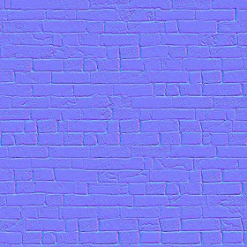 Textures   -   ARCHITECTURE   -   BRICKS   -   White Bricks  - White bricks texture seamless 00518 - Normal