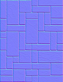 Textures   -   ARCHITECTURE   -   STONES WALLS   -   Claddings stone   -   Exterior  - Wall cladding stone texture seamless 19005 - Normal