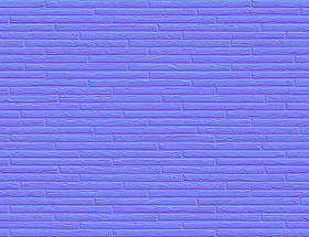 Textures   -   ARCHITECTURE   -   WALLS TILE OUTSIDE  - Clay bricks wall cladding PBR texture seamless 21731 - Normal